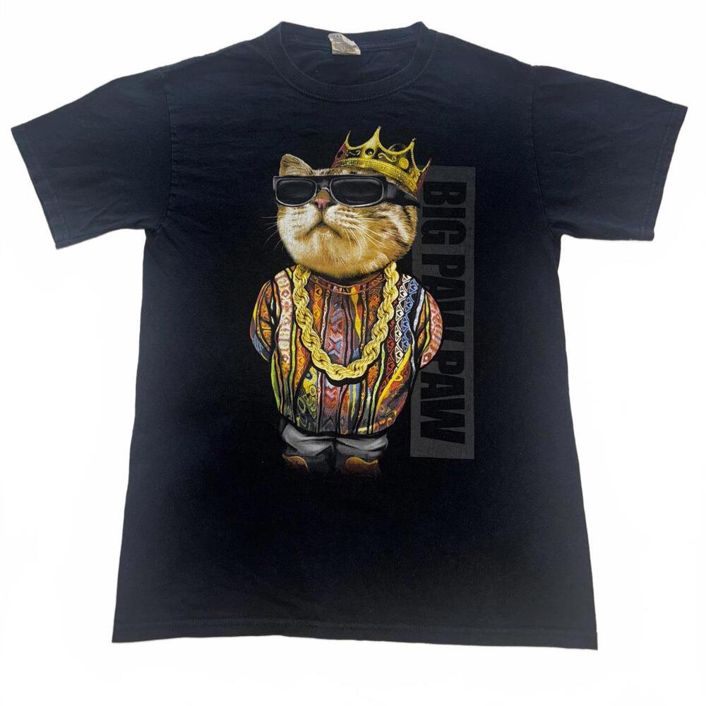 Big Paw Paw Cat Graphic T-Shirt - S